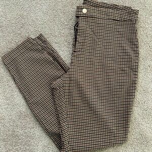 INC International Concepts Houndstooth Pants - Black and Brown, size 16.